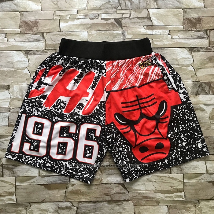 Short Chicago Bulls Mitchell & Ness 1966 Noir